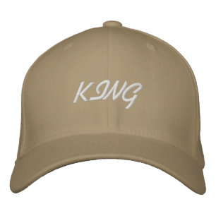 Kung Text Flexfit Mjuk Ull Khaki Mode Herr-Hatt Broderad Keps