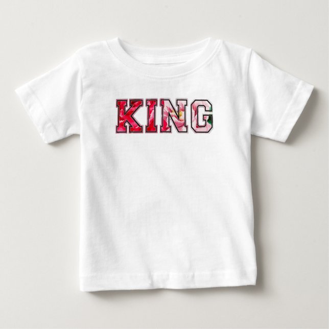 Kung text graffiti stil bokstäver t shirt (Framsida)