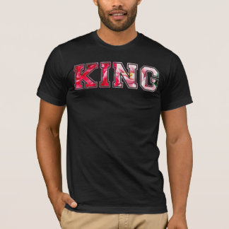 Kung text graffiti stil bokstäver t shirt