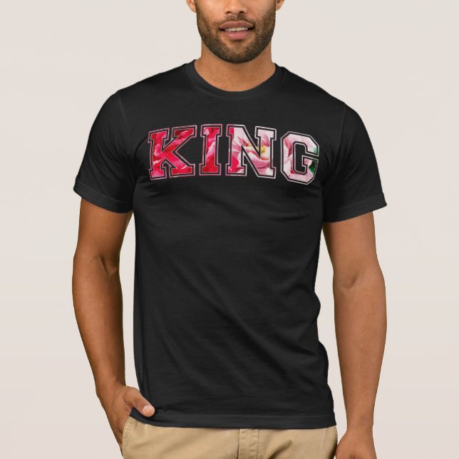 Kung text graffiti stil bokstäver t shirt (Framsida)