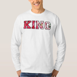 Kung text graffiti stil bokstäver t shirt