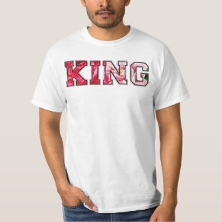 Kung text graffiti stil bokstäver t shirt