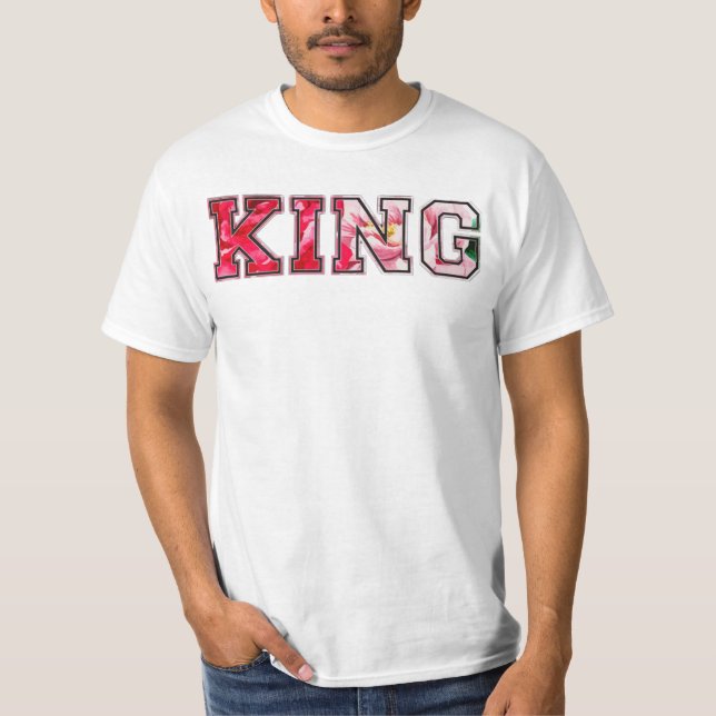 Kung text graffiti stil bokstäver t shirt (Framsida)