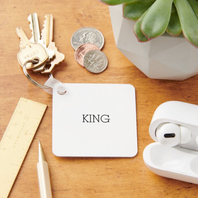 Kung Text Nyckelring nycklar säker verktyg (Skrivbord)