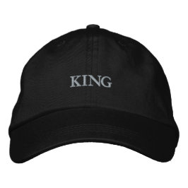 Kung Text Stil Alternativ-Hat Justerbart Visir Broderad Keps