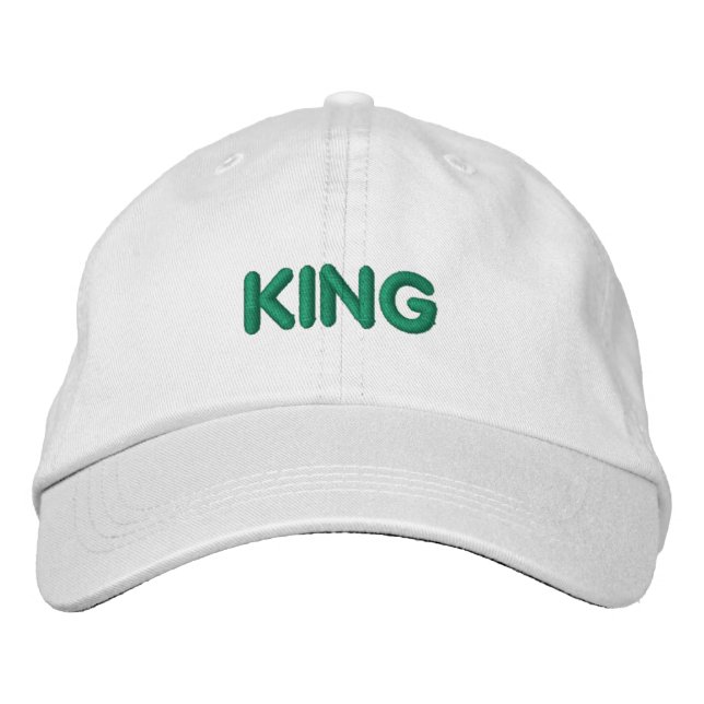 KUNG textnamn Visor Broderad Keps (Framsida)
