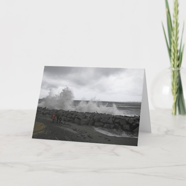 Kung Tide Vinkarare i Väster i hamn, WA Anteckningskort (Framsida)