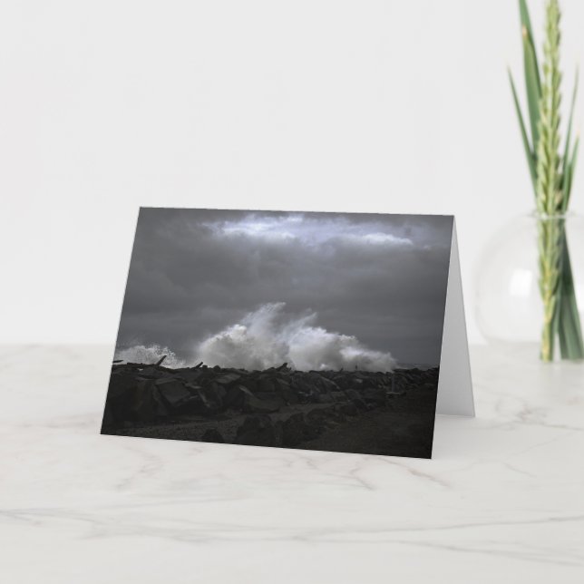 Kung Tide Vinkarare i Väster i hamn, WA Anteckningskort (Framsida)