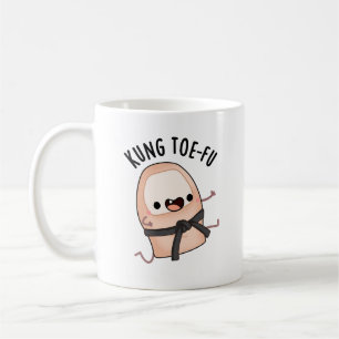 Kung Toe-fu Funny Big Toe Pun Kaffemugg