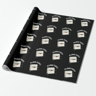 Kung Tofu Funny Kungfu Tofu Pun Mörk BG Presentpapper