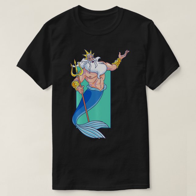 Kung Triton Porträtt T Shirt (Design framsida)