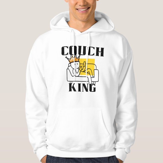 Kung Tröja för soffan Hoodie (Framsida)