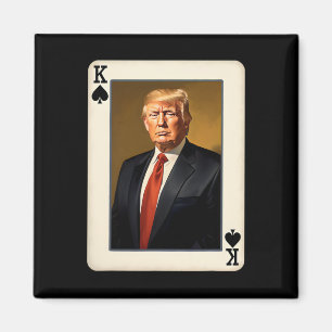 Kung Trump Kort - Unik Donald Trump Presidentiell Magnet