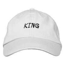 KUNG Tryckt text Namn Broderad Hatt Keps