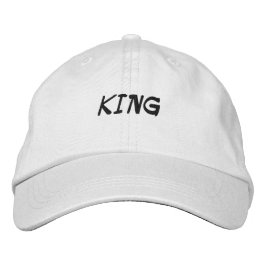 KUNG Tryckt text Namn Broderad Hatt Keps