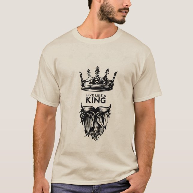 Kung trycktskjorta t shirt (Framsida)