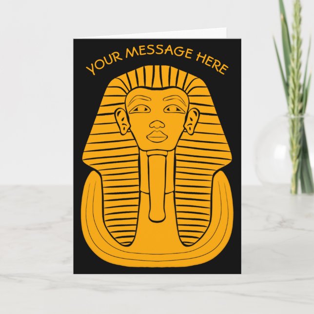 Kung Tut Tutankhamon Antik Egyptisk Grafisk T-Shir Kort (Framsida)