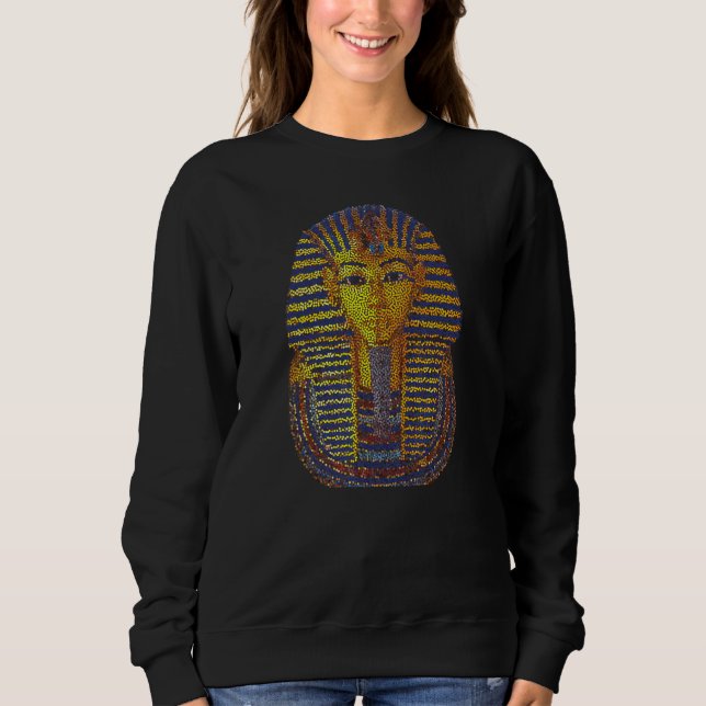 Kung Tut Tutankhamon Prickelfffekt T Shirt (Framsida)