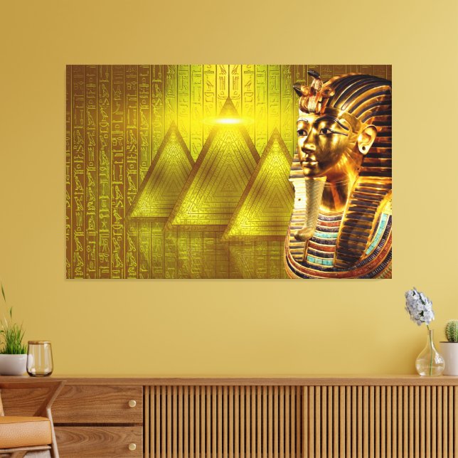 Kung Tut Tutankhamun Kanvastryck Bild 10 (Insitu (Vardagsrum))