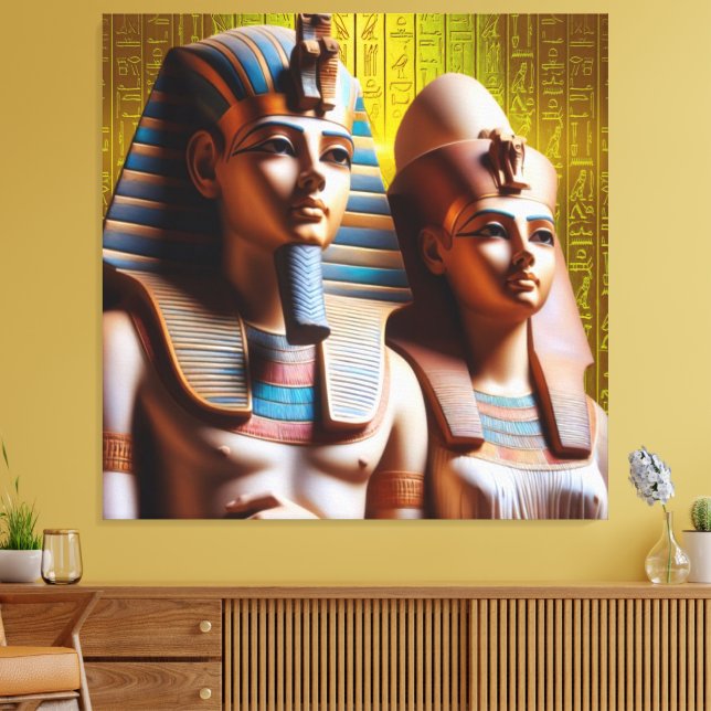 Kung Tut Tutankhamun Kanvastryck Bild 15 (Insitu (Vardagsrum))