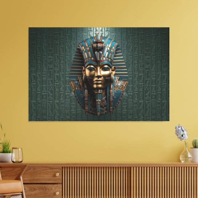 Kung Tut Tutankhamun Kanvastryck Bild 4 (Insitu (Vardagsrum))