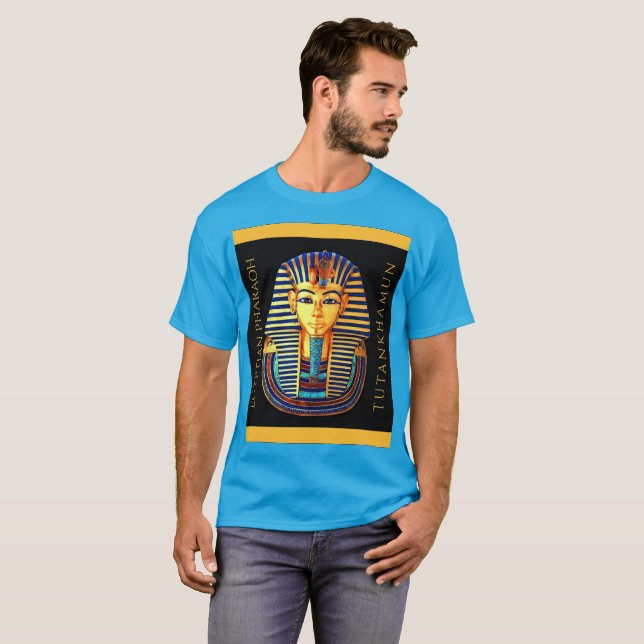 Kung Tutankhamun, egyptisk farao T Shirt (Hel framsida)