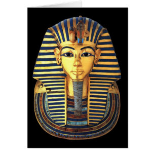 Kung Tutankhamun, Guld Mask, egyptisk faraoh OBS Kort
