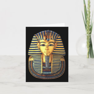 Kung Tutankhamun, Guld Mask, egyptiskt faraoh Kort