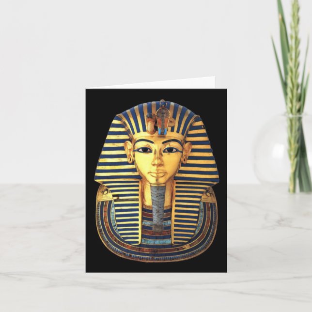 Kung Tutankhamun, Guld Mask, egyptiskt faraoh Kort (Framsida)