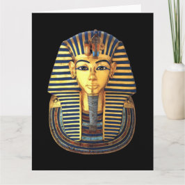 Kung Tutankhamun, Guld Mask, egyptiskt faraoh Kort