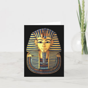 Kung Tutankhamun, Guld Mask, egyptiskt faraoh Kort