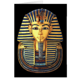 Kung Tutankhamun, Guld Mask, egyptiskt faraoh OBS Kort