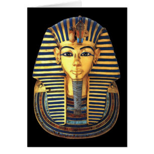 Kung Tutankhamun, Guld Mask, egyptiskt faraoh OBS Kort