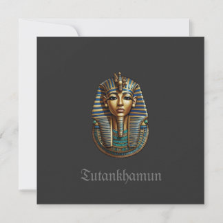 Kung Tutankhamun - platta tackkort Julkort