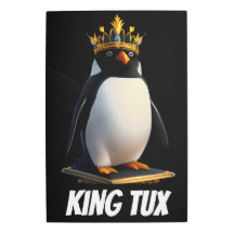 Kung Tux Linux® Penguin Metall Wall Art