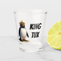 Kung Tux Linux Penguin Shot Glass