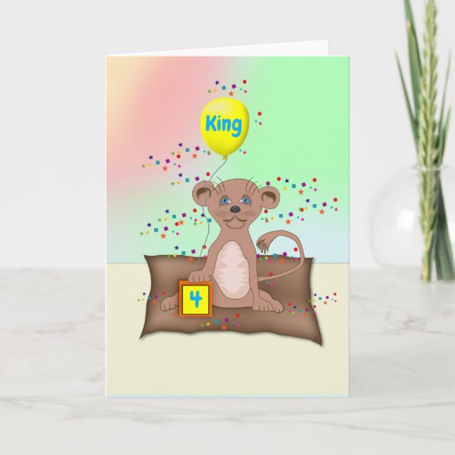 Kung Unge födelsedagskort Kort (Framsida)