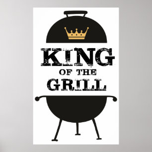 Kung vid galler, Svarta Guld Krona Poster