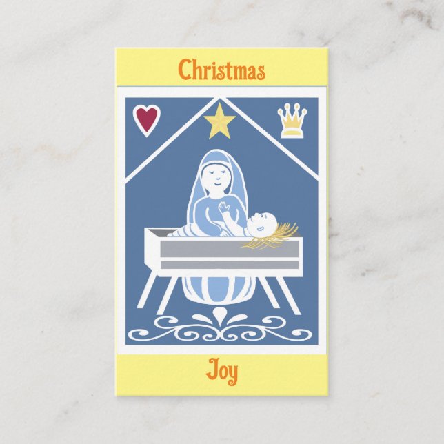 Kung vid Kung julmeditation Visitkort (Framsida)