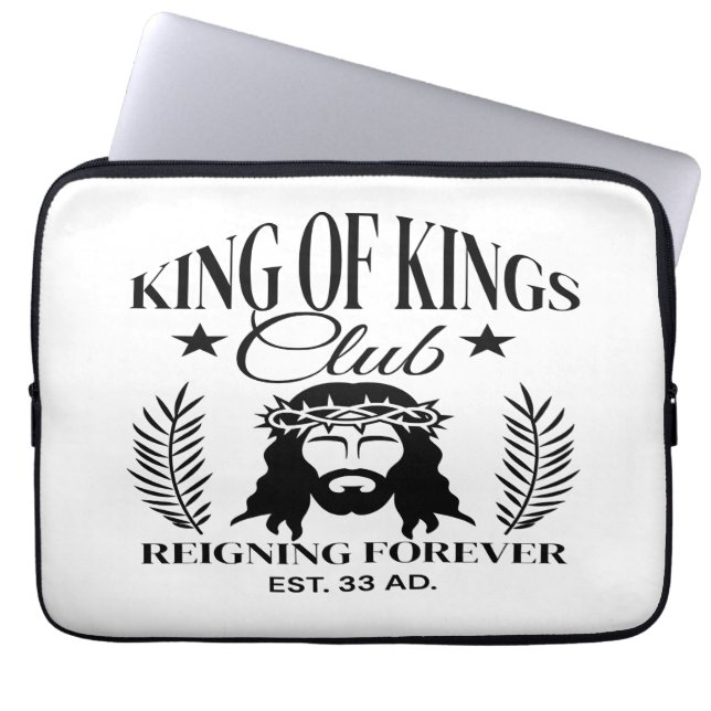 Kung vid Kung Klubb Laptop sleeve (Framsidan)
