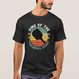 Kung vid Pickleball Court Funny Player Paddle Mana T Shirt