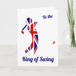 Kung vid Swing | Union Jack Golfer | FARS DAG Kort