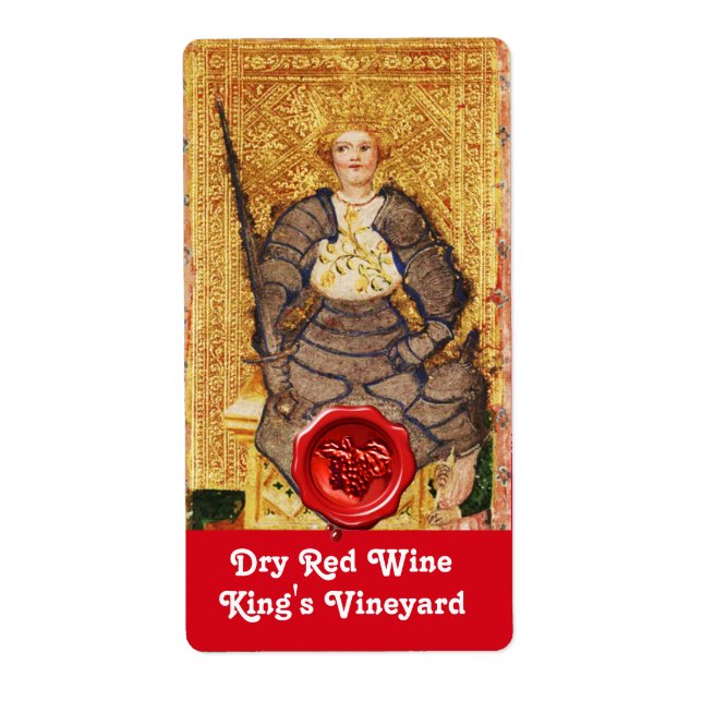 KUNG VINEYARD RED VIN VAX SEAL/ ANTIQUE TAROTS FRAKTSEDEL (Framsidan)