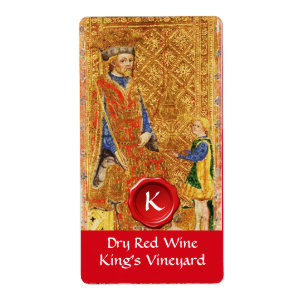 KUNG VINEYARD RED VIN VAX SEAL/ANTIQUE TAROTS FRAKTSEDEL