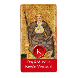 KUNG VINEYARD RED VIN VAX SEAL/ANTIQUE TAROTS FRAKTSEDEL