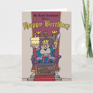Kung Wally Grattis på födelsedagen Card Kort