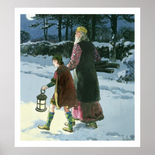 Kung Wenceslas (c.907-c.929) från 'pip in i Poster