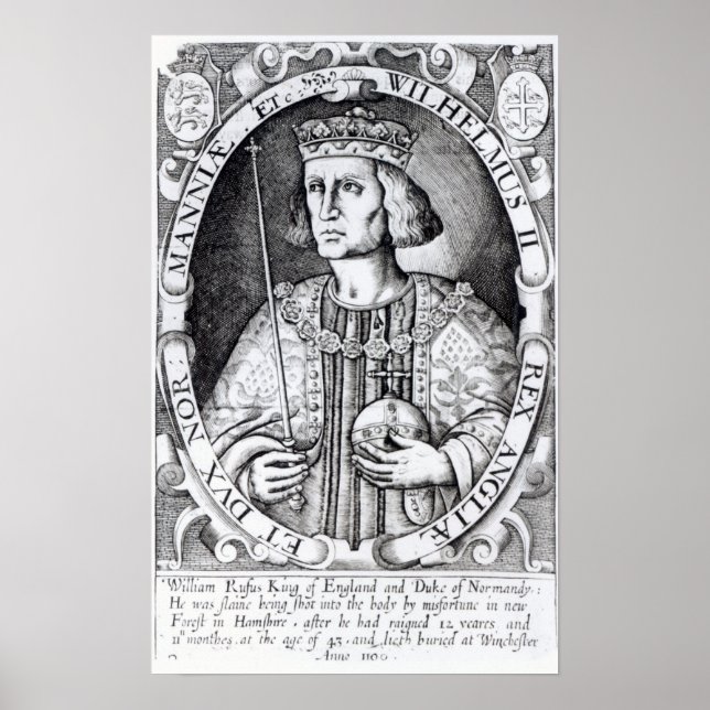 Kung William II of England, 1618 Poster (Framsidan)