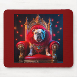 Kung Winnie, bulldog på sin tröst Musmatta