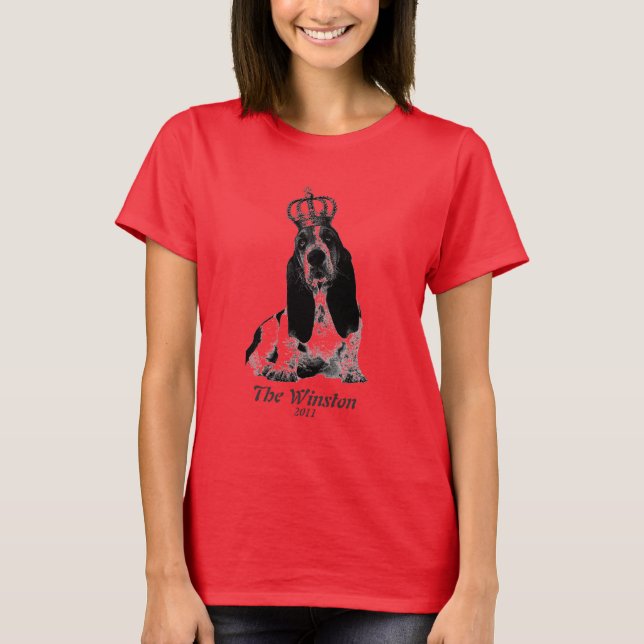 Kung Winston Burnout T-Shirt (Framsida)